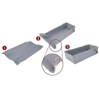 Forma de Silicone Euro Home Desmontável 28,5x13,5 cm Cinza