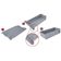 Forma de Silicone Euro Home Desmontável 28,5x13,5 cm Cinza