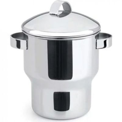 Cuscuzeira com Alça Forma em Aço Inox 1,3 L Inox