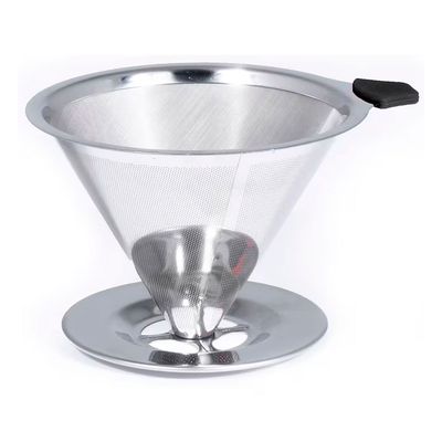 Coador de Café Pour Over Bialetti em Aço Inox 12,5 cm Inox