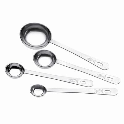 Medidor tipo Colher Top 2203-300 em Aço Inox 4 Peças Brinox Inox
