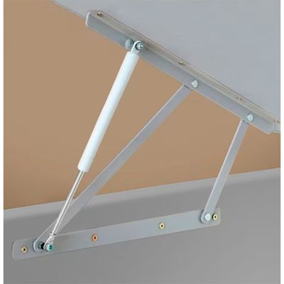 Base Box para Colchão de Solteiro MGA Lift Cotton com Baú e Pistão à Gás 39x88x188cm Cinza