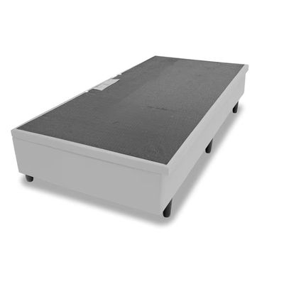 Base Box para Colchão de Solteiro MGA Lift Cotton com Baú e Pistão à Gás 39x88x188cm Cinza