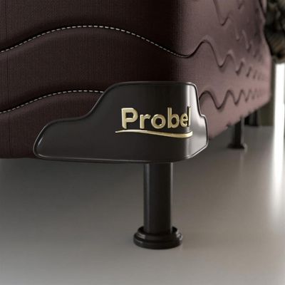 Cama Box Casal Probel Nevada Euro Pillow e Molas Ensacadas Bege com Marrom