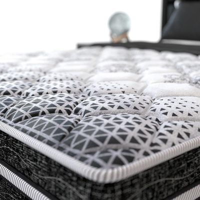 Cama Box Casal PROdomir Probel Bonnel com Molas Prolastic Branco com Preto