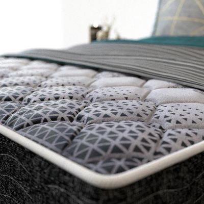 Cama Box de Casal Probel Guarda Costas Promiddle Espuma D28 60x138x188cm Branco com Preto