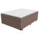 Cama Box Casal Umaflex Berlim Pillow Top e Molas Ensacadas Castor com Branco