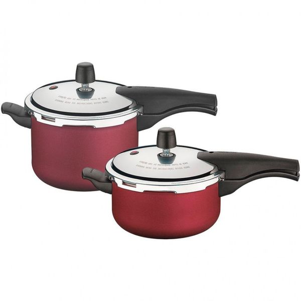 Conjunto Panelas de Pressão Vancouver 4,5 Litros Tramontina Cereja Conjunto Panelas de Pressão Vancouver 4,5 Litros Tramontina Cereja