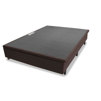 Base Box para Colchão de Casal MGA Lift Cotton com Baú e Pistão à Gás 39x138x188cm Marrom