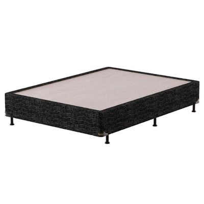 Base Box para Colchão de Casal Village 38x138x188 cm Probel Preto