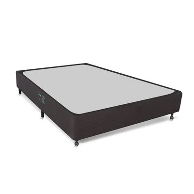 Base Box para Colchão Casal Castor Class Hibrido 39x128x188cm Cinza com Preto