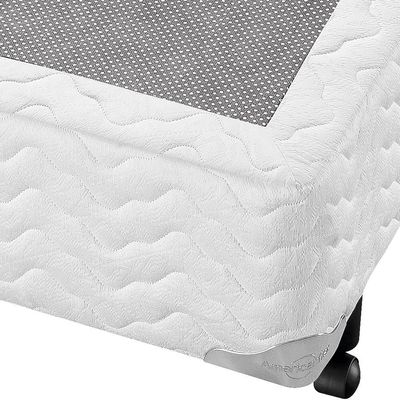Base Box para Colchão Casal AmericanFlex Topázio Gel 24x138x188 cm Branco