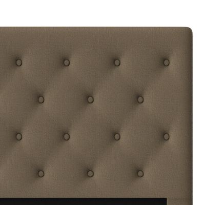 Cabeceira para Cama King Size Probel Hapton em Tecido Suede Marrom