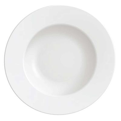 Conjunto com 6 Pratos Rasos Tramontina Maria Augusta em Porcelana 28 cm Branco