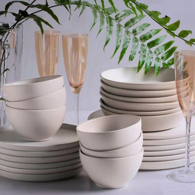 Conjunto de Pratos de Sobremesa Porto Brasil Neo Vit 21,5cm 6 Peças Cinza