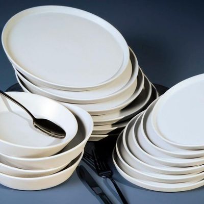 Conjunto de Pratos de Sobremesa Porto Brasil Neo Vit 21,5cm 6 Peças Cinza