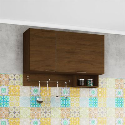 Armário Basculante Rubi com Suporte para Utensílios Bartira Grapia