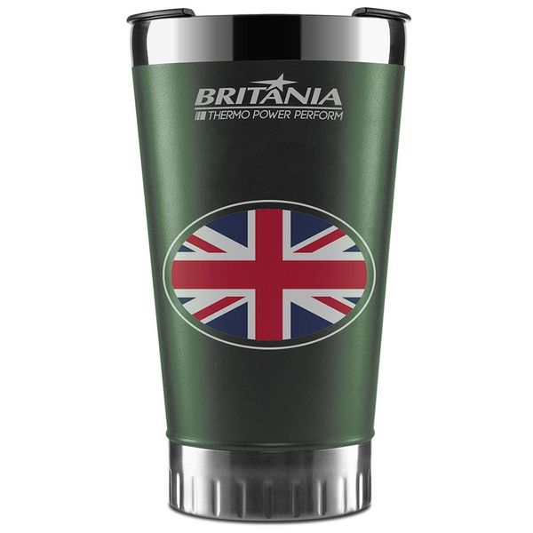 Copo Térmico Britânia BTH01VD Quente ou Frio 475 ml Verde Copo Térmico Britânia BTH01VD Quente ou Frio 475 ml Verde