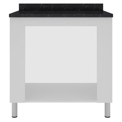 Balcão para Forno e Cooktop Rubi com 5 Bocas Bartira Branco