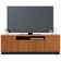 Rack Colibri Amazonas com 4 Portas, Ideal para TV de Até 70 Polegadas Noce Milano com Preto Fosco e Calacatta