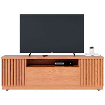 Rack Colibri Manaus com 3 Portas, Ideal para TV de Até 70 Polegadas Freijó