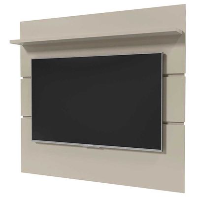 Rack com Painel Marselha para TVs de até 46 Polegadas Patrimar Off White com Cumaru