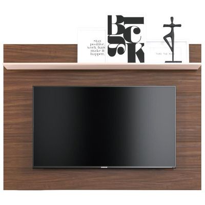 Painel Colibri Maia para TV de até 55 Nogueira com Off White
