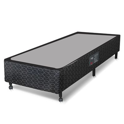 Cama Box Solteiro Castor Sleep Class com Mola Bonnel 64x88x188cm Branco com Cinza