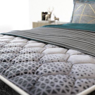 Cama Box de Casal Guarda Costas Espuma D23 52x138x188cm Probel Branco com Preto