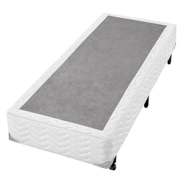 Base Box para Colchão Solteiro AmericanFlex Topázio Gel 24x88x188 cm Branco
