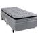 Cama Box Conjugada Solteiro Nature com Pillow Inn e Molas Bonnel 56x88x188cm Herval Cinza com Branco Floral