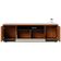 Rack Colibri Manaus com 3 Portas, Ideal para TV de Até 70 Polegadas Noce Milano com Preto Fosco e Calacatta