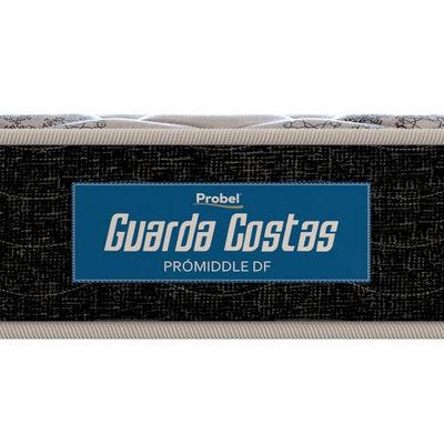 Colchão Solteirão Probel Guarda Costas Promiddle Espuma D28 Branco com Preto