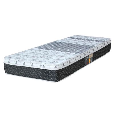 Colchão Solteiro Castor Sleep Class com Euro Pillow e Molas Bonnel 25x78x188 cm Branco com Cinza