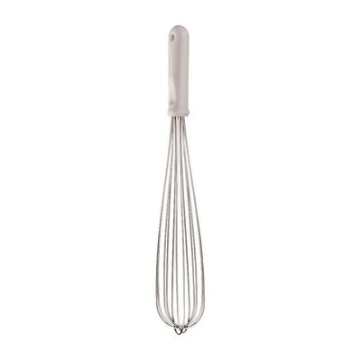 Batedor Manual Brinox Precision em Aço Inox - 30 cm Branco com Inox