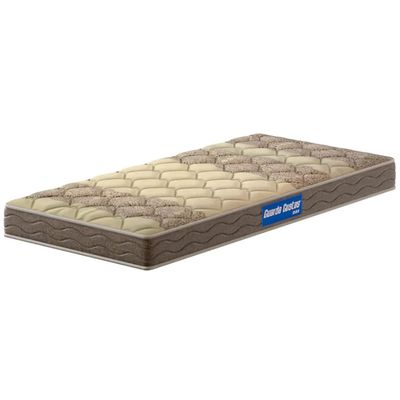 Colchão de Solteiro Guarda Costas Espuma D33 17x88x188cm Probel Bege com Marrom
