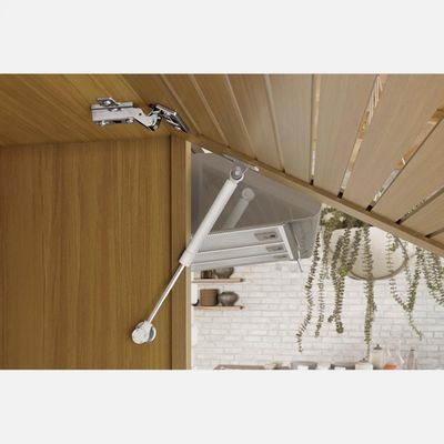 Cozinha Compacta em MDF Nesher Princesa com 3 Portas, 6 Prateleiras e 2 Gavetas Freijo e Grafite