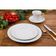 Conjunto de Pratos Fundos Germer Tassel em Porcelana 6 Peças Branco