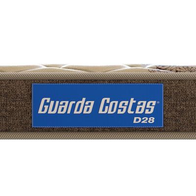 Colchão de Solteiro Probel Guarda Costas Próintense DF Espuma D33 Bege com Marrom