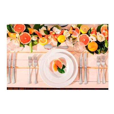 Conjunto com 6 Pratos Fundos Tramontina Maria Augusta em Porcelana 23 cm Branco