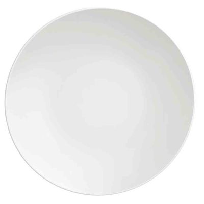 Conjunto com 12 Pratos Tramontina Leonora em Porcelana Branco