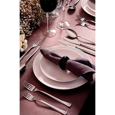 Conjunto com 12 Pratos Tramontina Leonora em Porcelana Branco