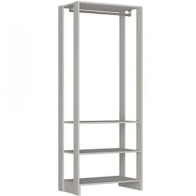 Roupeiro Closet Nova Mobile Yes com 3 Prateleiras e Cabideiro Branco