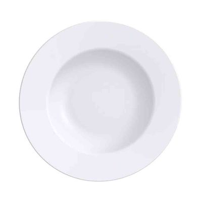 Conjunto com 6 Pratos Rasos Tramontina Maria Augusta em Porcelana 27 cm Branco