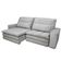 Sofá 4 Lugares Colombo Retrátil, Reclinável e Revestido em Tecido Veludo Slim 230cm largura Luizzi Chumbo