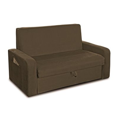Sofá Cama Motta com Baú Matrix Castor