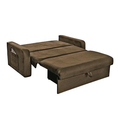 Sofá Cama Motta com Baú Matrix Castor
