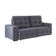 Sofá 4 Lugares Bonno com Assento Retrátil e Encosto Reclinável em Tecido Suede 230cm Linoforte Cinza Cosmo