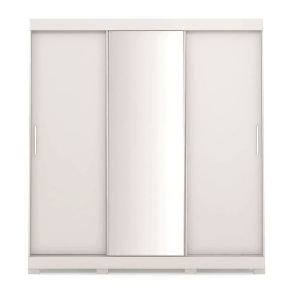 Guarda-Roupa Ventura com 3 Portas e 4 Gavetas Bartira Branco Fosco Guarda-Roupa Ventura com 3 Portas e 4 Gavetas Bartira Branco Fosco