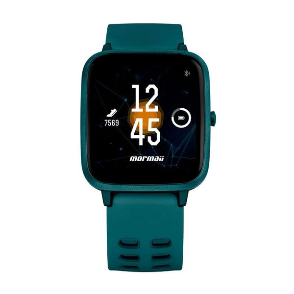 Smartwatch Mormaii Life Tela 1,3 Polegadas Touchscreen Bluetooth Resistência à Água Verde